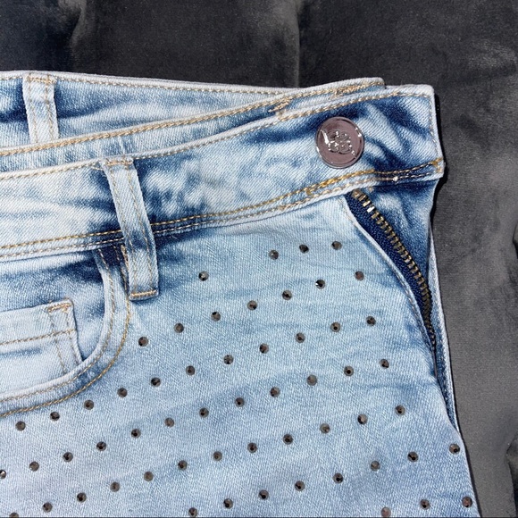 Bebe Bejeweled Rhinestone Jeans - Picture 3 of 8